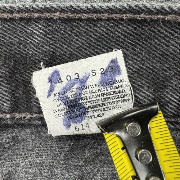 Vintage Levis Jeans Mens 36x34 Black 505 Straight Leg USA Made Y2K (FITS 34x32) - Picture 12 of 12